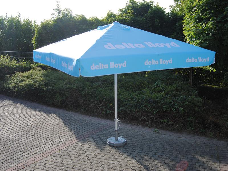 opladen Adviseur Landgoed Mega parasol vierkant model | Bedrukt met logo| Brandspot